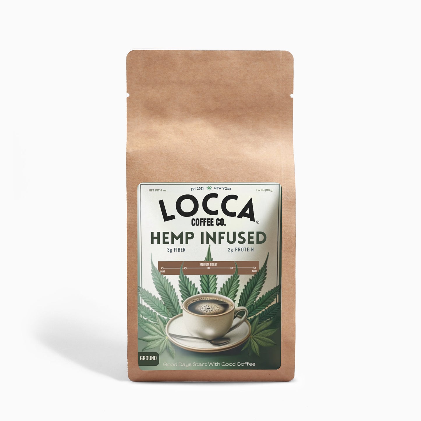 Organic Hemp Coffee Blend - Medium Roast 4oz